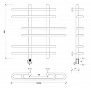 Полотенцесушитель электрический Secado Венеция 6 60x20x70 хром