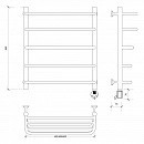 Полотенцесушитель электрический Secado Мерида 2 СП 60x40 графит