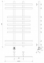Полотенцесушитель электрический Secado Понтида 2 100x20x70 белый матовый