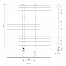 Полотенцесушитель электрический Secado Понтида 6 80x20x60 хром