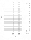 Полотенцесушитель водяной Secado Понтида 3 100x20x70 белый матовый