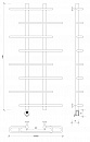 Полотенцесушитель электрический Secado Венеция 4 120x20x70 черный матовый