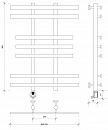 Полотенцесушитель электрический Secado Понтида 2 80x20x60 белый матовый