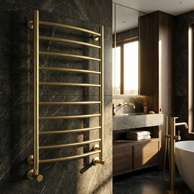 Полотенцесушитель электрический Secado Милан 4 80x40 золото матовое