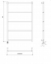 Полотенцесушитель электрический Secado Корсико Grado 60x50 черный матовый