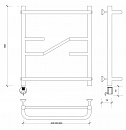 Полотенцесушитель электрический Secado Риволи СП 60x40 черный матовый