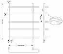 Полотенцесушитель электрический латунный Secado Венеция 2 60x60 бронза